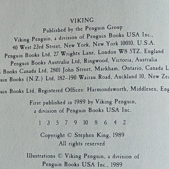 First edition Stephen King The Dark Half Hardcover - Picture 2 of 5